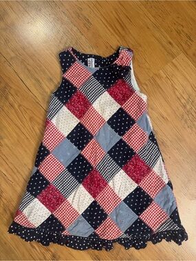 Authentic Kids Patriotic Sun Dress Sz 4T Girls